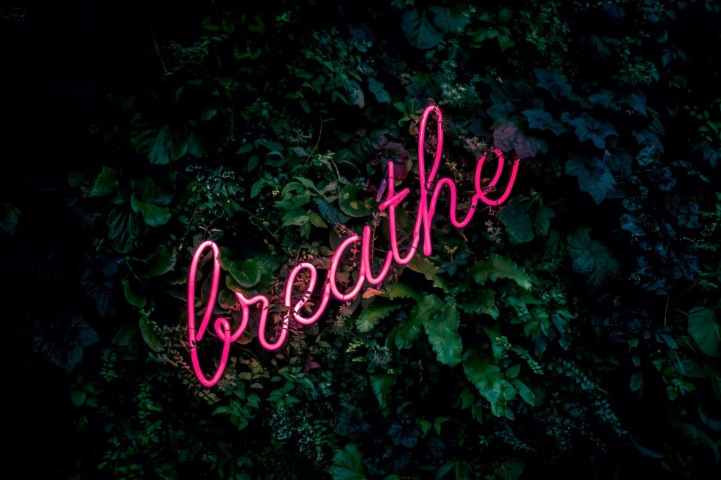 just breathe banner