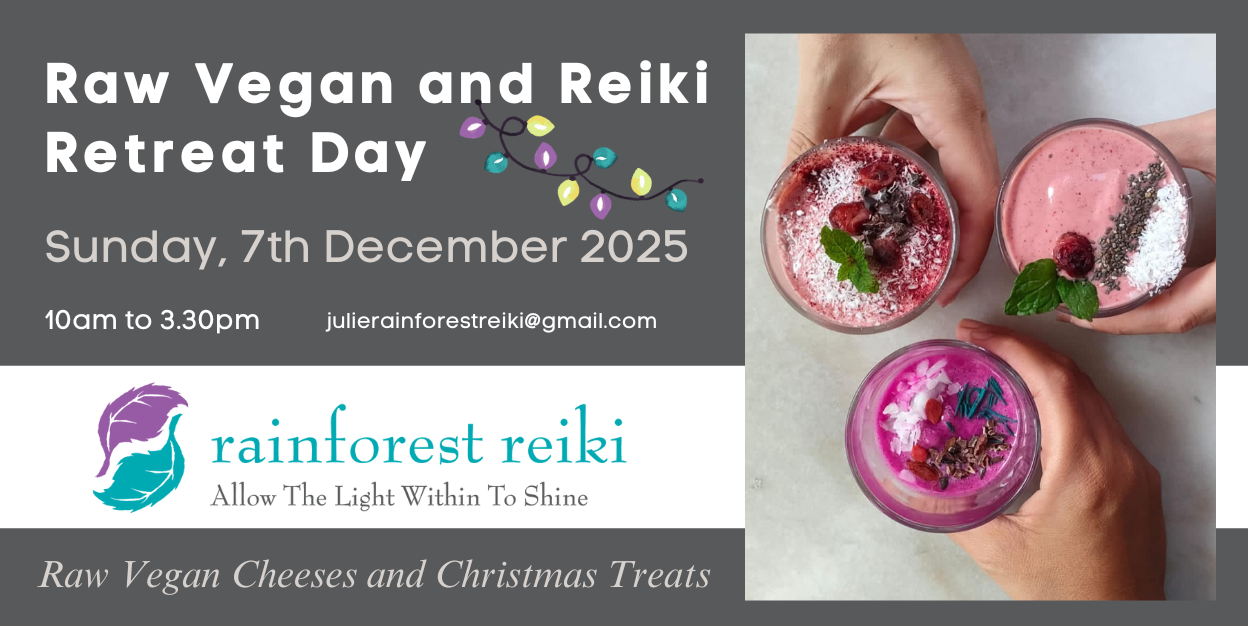 Raw Vegan and Reiki Retreat Day (Xmas Cheeses)