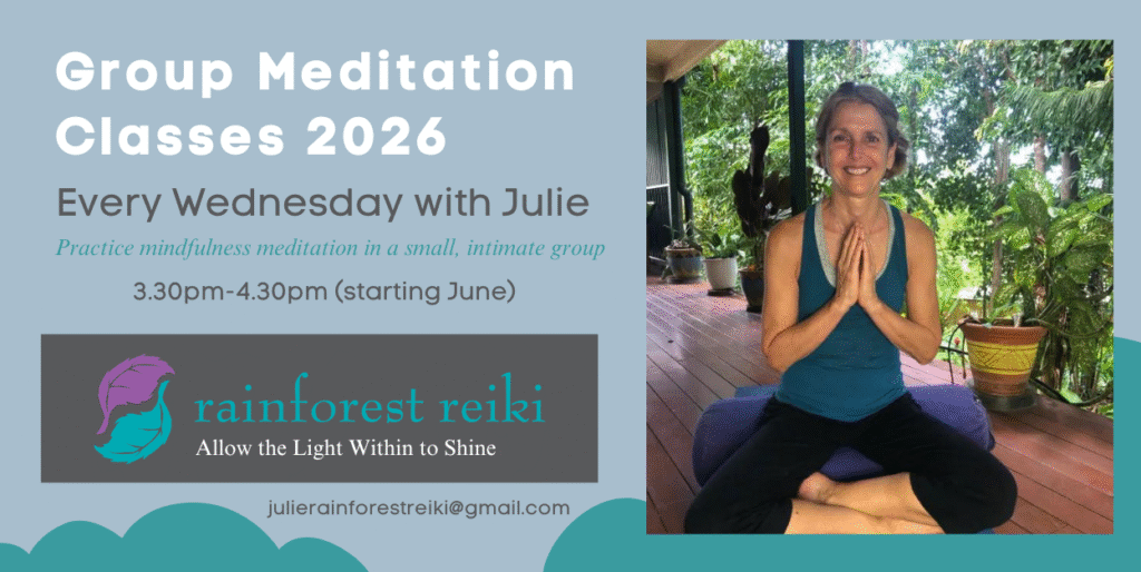 group meditation classes in cairns 2026 with julie heskins